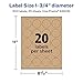 Avery Kraft Brown Round Labels with Sure Feed, 1.75