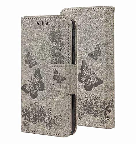 GOGME Funda para OPPO A15, Diseño de Patrón Mariposa en Relieve Bastante Retro Estuche de...