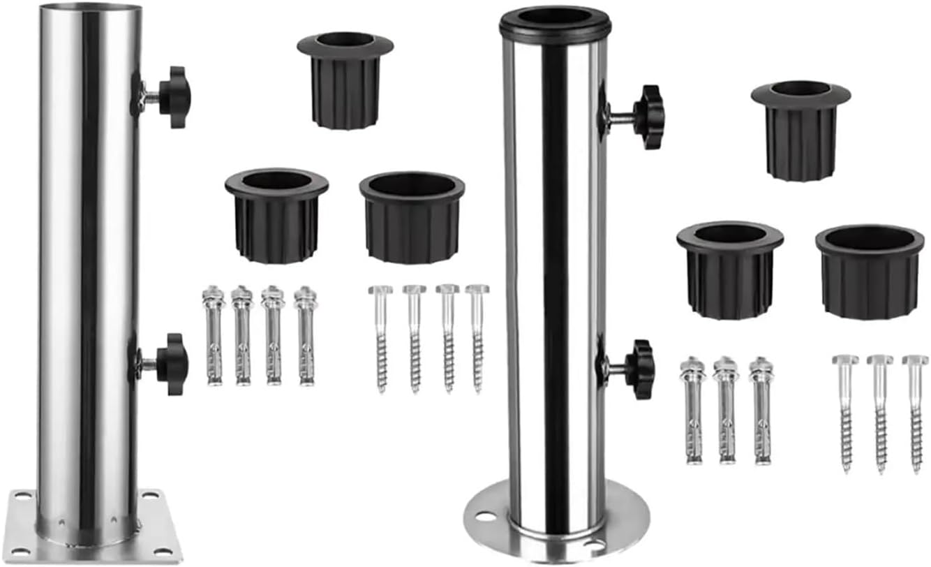 Patio Umbrella Base Replacement Pole Holder Deck Umbrella Mount Holder Parasol Tube Mount Summer Beach Docks Pontoons