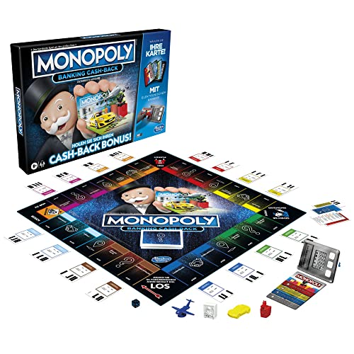 Monopoly Banking Cash-Back Brettspiel für Kinder ab 8 Jahren