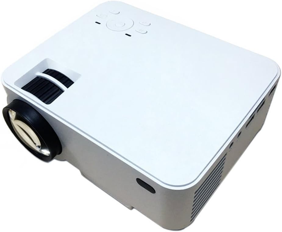 EVERYONE GAIN Portable 1500Lumens LCD Video Projector Home Cinema Theater HD Beamer Support PC Laptop DVD TV BOX TF card USB disk (White)