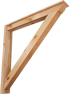 6"W x 46"D x 46"H Traditional Traditional Rough Sawn Outlooker, Western Red Cedar