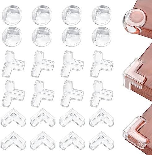 Com-four® Eckenschutz 8-tlg. | L-Form Transparent Selbstklebend Für Baby & Kleinkinder