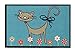 Produktbild MDhomebunt Matte - Fußmatte/Fußabstreifer/Fussmatte/Sauberlaufmatte/Schmutzfangmatte - Cat - Katze ca. 40 x 60 cm/handwaschbare Fußmatte bis 30 Grad/Motiv witzig lustig/Designfußmatte/Fußmatte