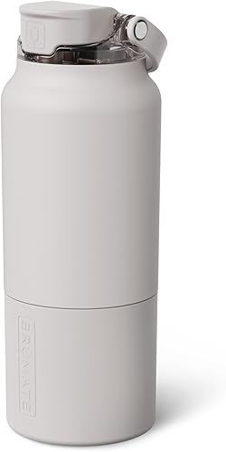 Miniatura 34 de BrüMate Rise - Botella de agua de 25 onzas con popote de silicona cubierto 100 % a prueba de fugas, botella de agua de acero inoxidable aislada con