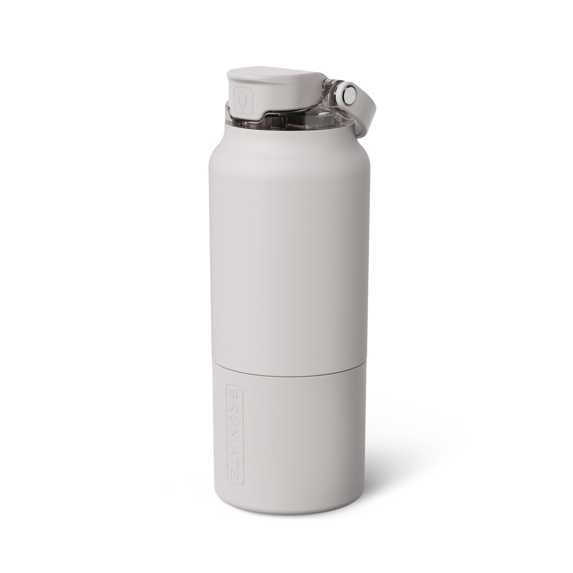 BrüMate Rise 35oz Water Bottle With 100% Leakproof Covered Silicone Straw | Insulated Stainless Steel Water Bottle With Removable Straw | Fast Flow | Soft Sip Silicone Spout | BPA-Free (Dune)