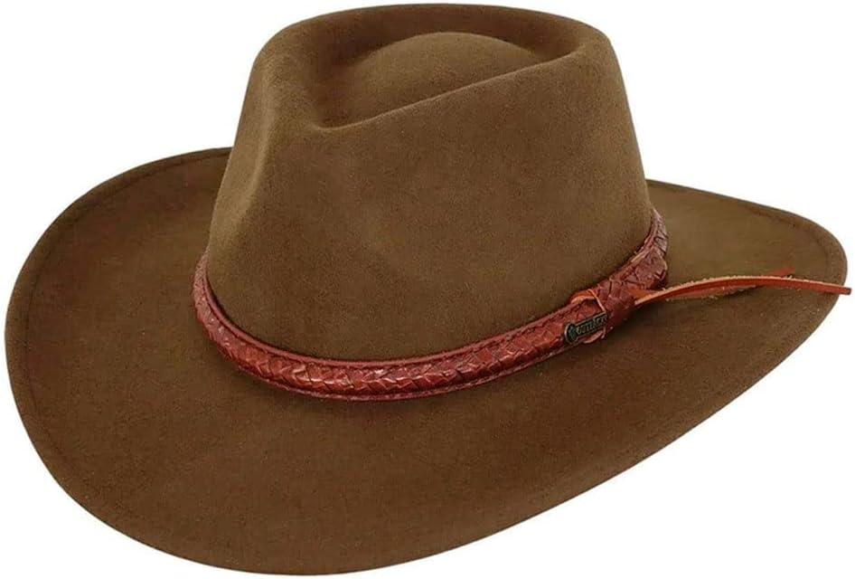 Outback Trading 1379 Men's Dusty Rider UPF 50 Water-Resistant Western-Style Wool Hat