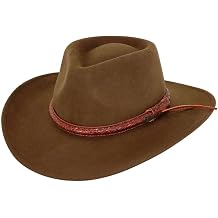 Outback Trading 1379 Mens Dusty Rider UPF 50 Water-Resistant Western-Style Wool Hat