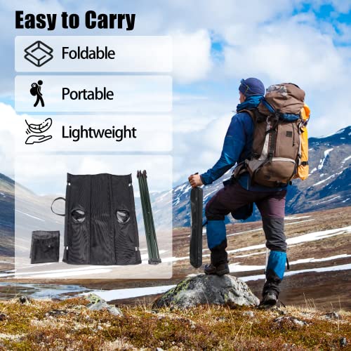 Voovy Portable Camping Picnic Folding Tables With 2 Cup Holders, Ultralight Compact Roll Up Backpacking Tables With Carrying Bag For Outdoor Picnic, Beach, Hiking, Camping, Bbq, Party（Silver） #TOP2