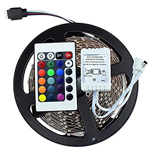 Fita de Led 5 metros Natal Luz Colorido Rgb Com Controle Wireless 127v (Abm / JA80513)