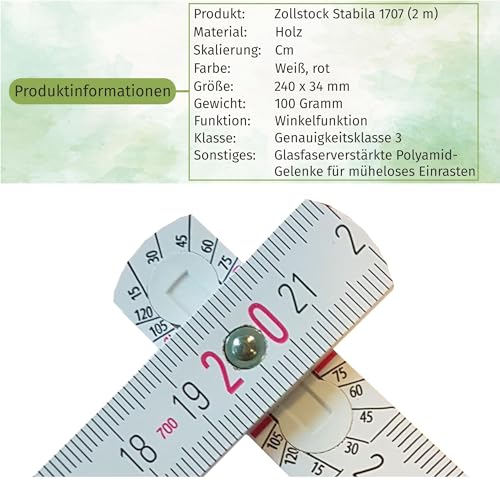 laser-diele Zollstock Bester Papa - Hochwertige Tiefengravur im 3D-Look - Vatertagsgeschenk für Papa - Geschenk für Männer - Meterstab - Maßstab