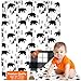Dear Baby Gear Deluxe Reversible Baby Blankets, Custom Minky Print Black Bears, Black and Grey Plaid Minky
