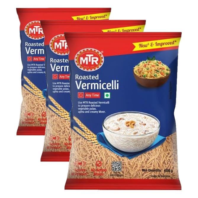 Image of MTR Vegetarian Roasted Vermicelli 400 grams (Pack of 3)