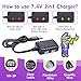 Raebatuol Battery Accessory,7.4V 2 in 1 Charger Cable for Lithium Remote Control Car Drone Plane Boat Toy Batteries add 1-8S Low Voltage Buzzer Alarm