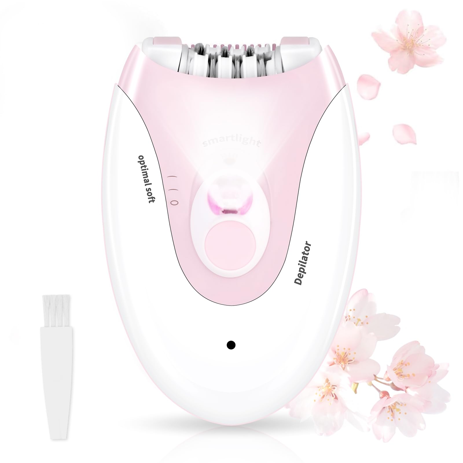 Depiladora facial para mujer con luz LED, pinzas eléctricas inalámbricas, dispositivo de depilación facial