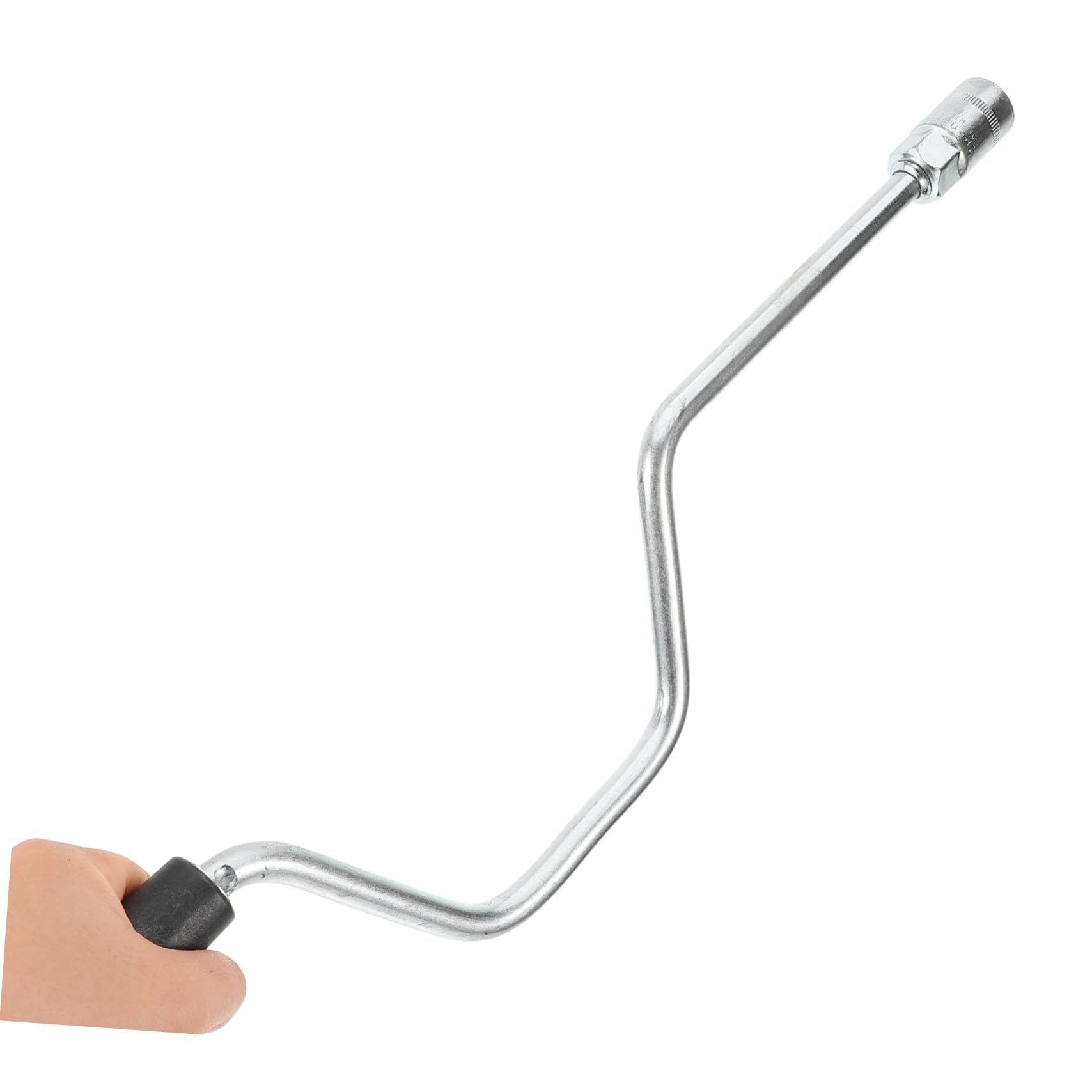 Manivelle de Cric en Acier Galvanisé 50 Cm – Poignée de Remplacement pour Stabilisateur de Camping-Car – Accessoire de Levage et Nivellement pour Caravane – Usage Extérieur,