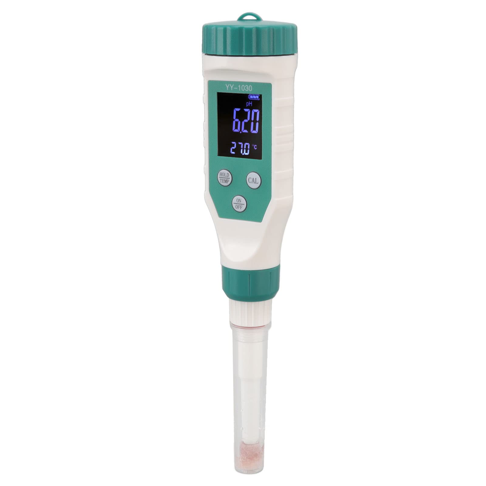 Medidor de PH, Probador de álcalis P H Medidor de Acidez de Matriz de Suelo para Suplemento de Alimentos para Bebés Cosméticos de Queso Masa Digital Inteligente con