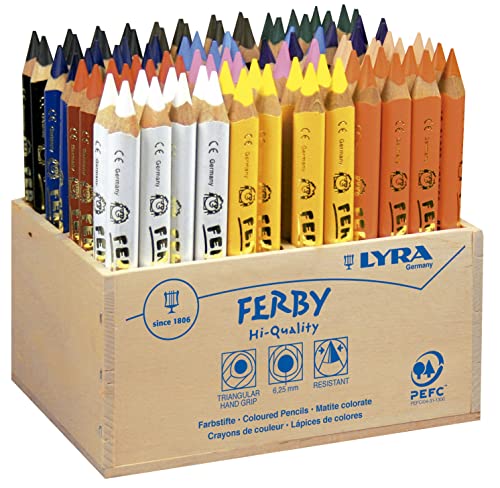 LYRA Ferby présentoir bois 96 crayons évite la casse et facilite le rangement