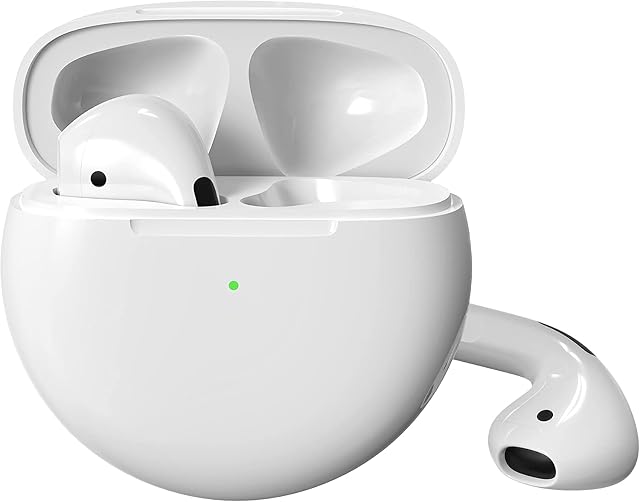 Wireless Earbuds Touch Control With Hi-Fi Stereo Audio, Built-in Mic, Noise Reduction, Wireless Bluetooth Headphones IPX7 Waterproof Earphones With Charging Case, 30 Hours Playtime for iPhone/Android