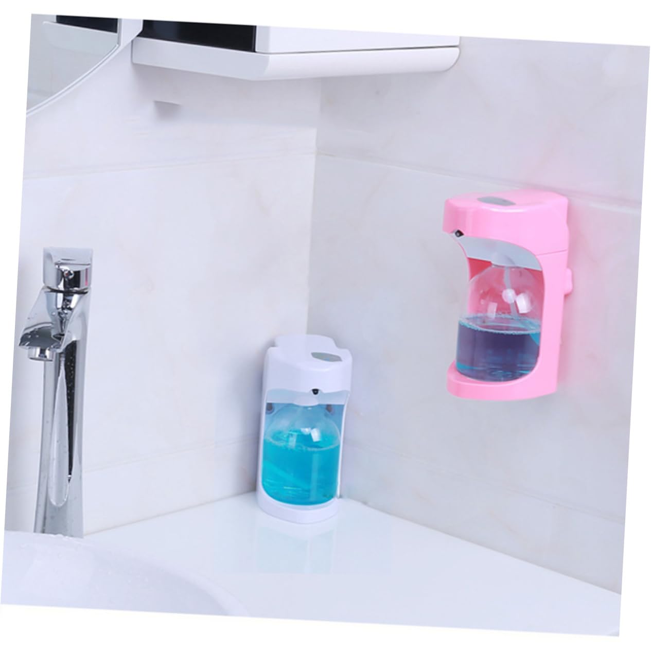 Dispensador De Jabón con Sensor Espuma Baño Encimera Simple Líquido Bomba Sin Contacto Ducha Inoxidable Montado Automático Montar Dispensador De Jabón Sin Toque