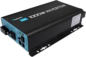 Renogy Inversor de onda senoidal pura de 1000 W 12 VCC para 120 VCA com modo ecológico, 1000 W, conversor de energia solar para carro doméstico RV
