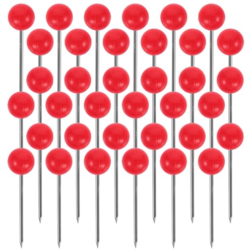 Chinchetas de mapa SHINEOFI rojas para tablero de corcho y bricolaje fácil 2