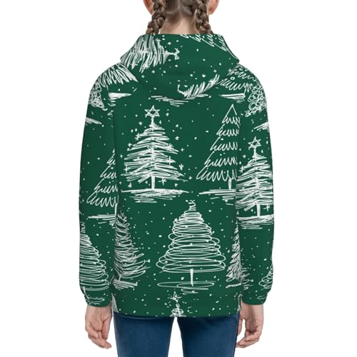 Christmas Trees Kids Pullover Hoodies Boys Sweatshirts Girls Athletic Clothes with Pocket4