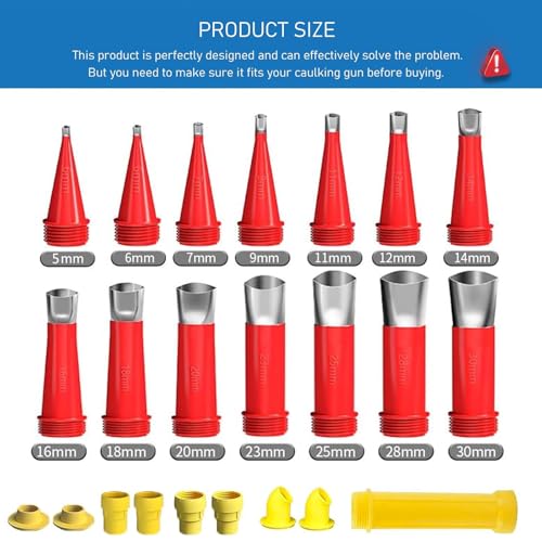 32 StüCk Edelstahl DichtungsdüSe Edelstahl DüSe Silikon Dichtungsfinisher Einteiliger Dichtmittel Finishing Werkzeug Wiederverwendbar DichtungsdüSe für Den Heimgebrauch am Fenster