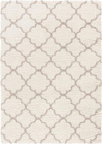 Image of Modern Micro Fiber Rug /Carpet for Hall, Bedroom, Kichen, Kids Room, Baby Room Etc.Color-. Ivory Beige II Size 5x8 feet