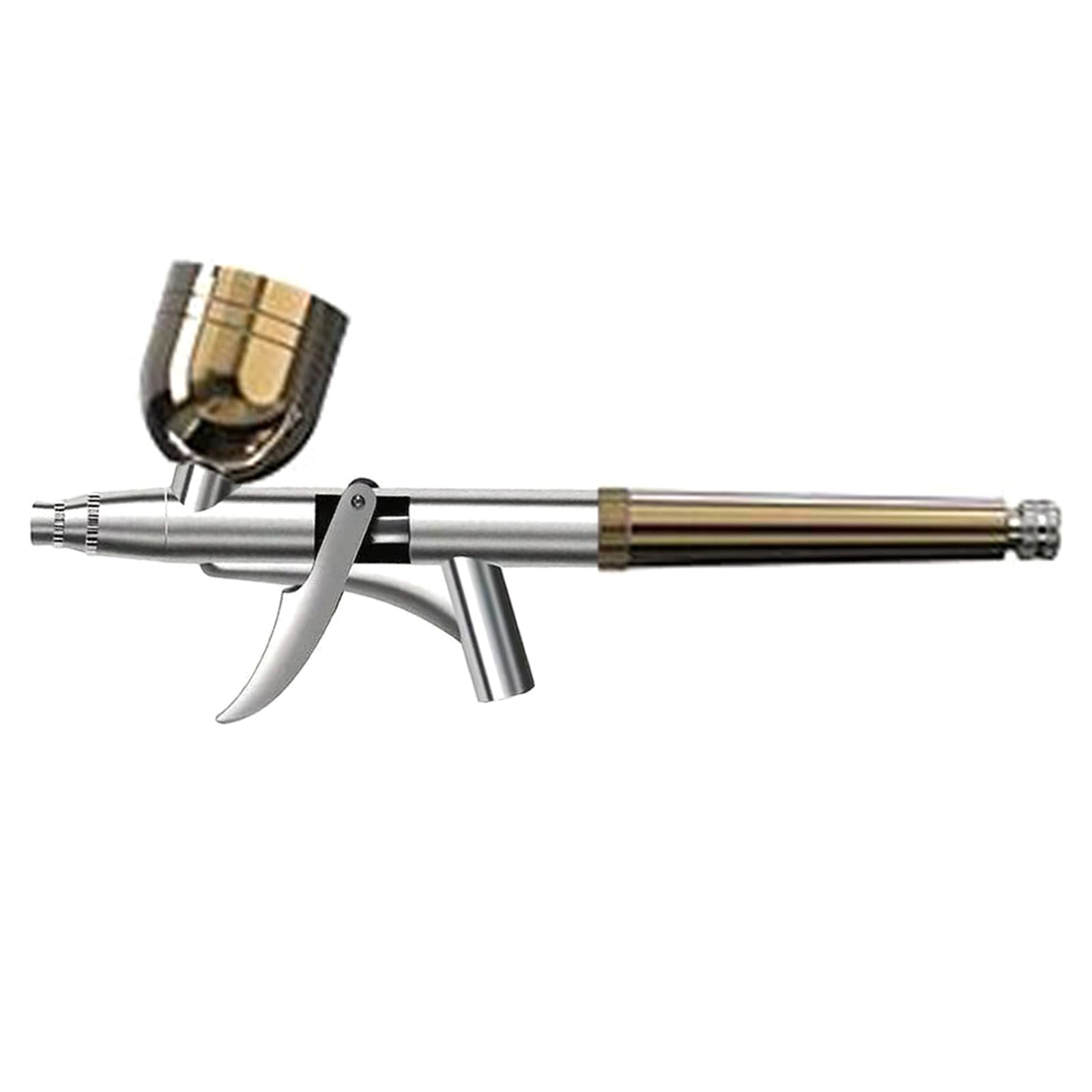 Nmowybpy Gold Air Brush Double Action Gravitational Feed Nozzle Sprays Cake Decorating Brushes For Nails Manicure Art Cake Art Double Action Airbrushes
