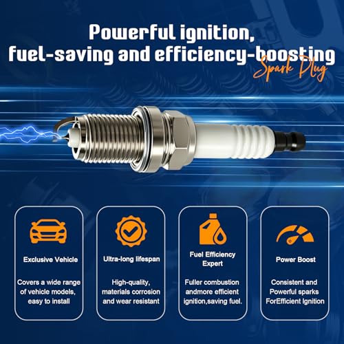 Image of STANDOUT UF333 Ignition Coil Pack & 7092 Iridium Spark Plug Set of 4 | Compatible with 2002-2008 Toyota Camry 2.4L, 2001-2003 RAV4 2.0L, 2004-2008 RAV4 2.4L, 2001-2007 Highlander 2.4L