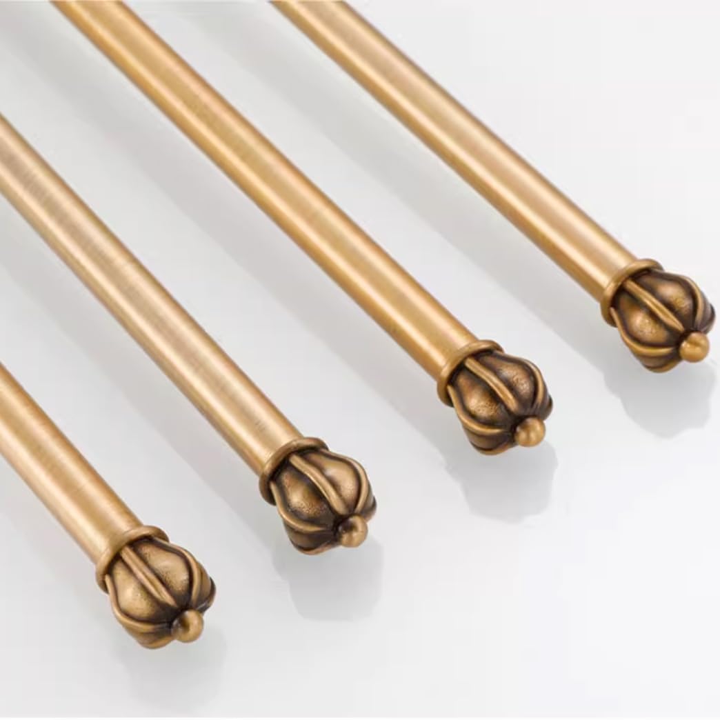 Estilo Retro Toallero Giratorio para Baño, Barra De Toalla De Acero Inoxidable De 4 Brazos, Soporte De Toalla Montado En La Pared Que Ahorra Espacio con Gancho gold-2Bar