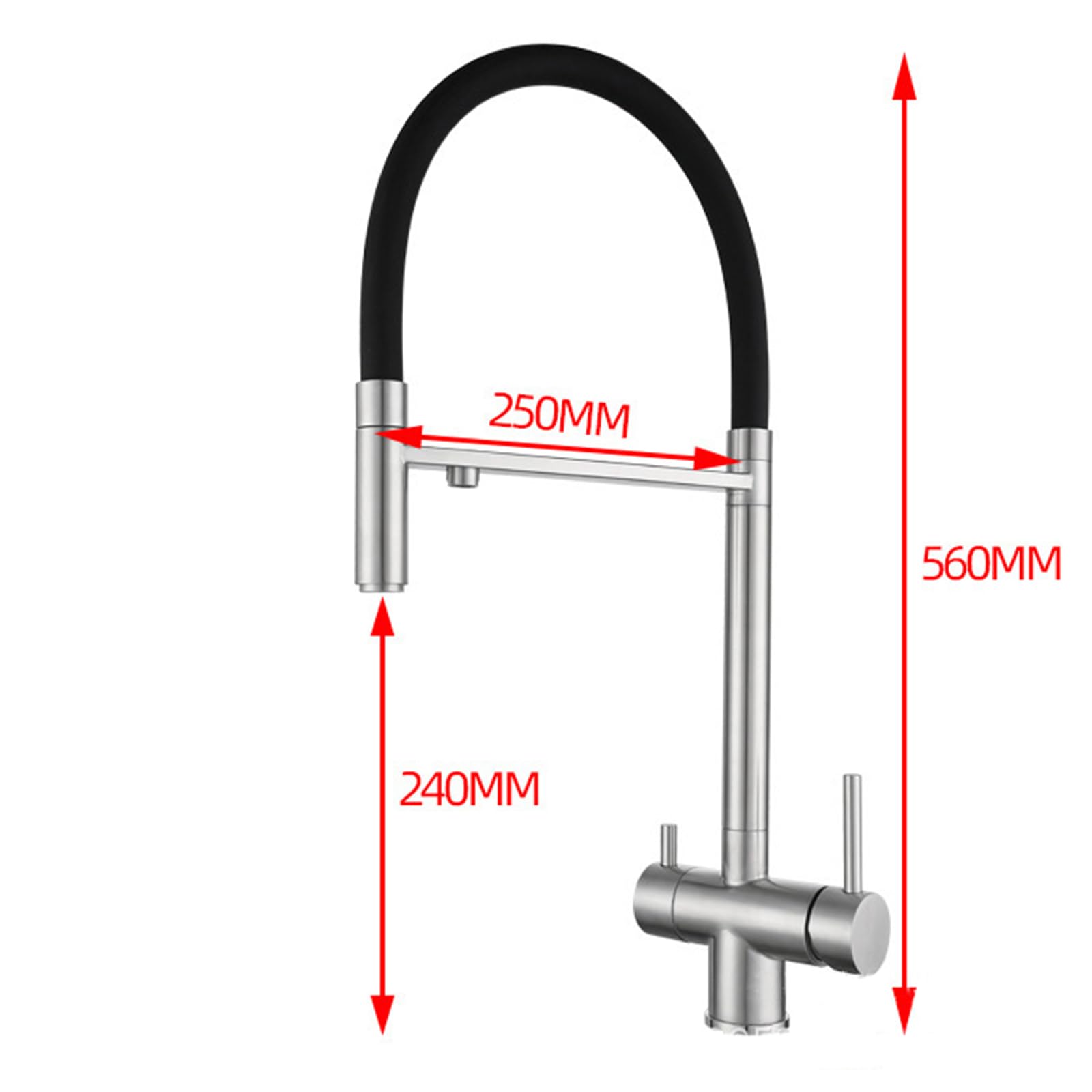 XJTNLB Sensor Küchenarmatur Gold - Ausziehbar Mit Temperaturanzeige