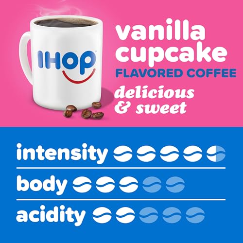 IHOP Vanilla Cupcake Artificially Flavored Keurig K-Cup Coffee Pods, 10 ct Box