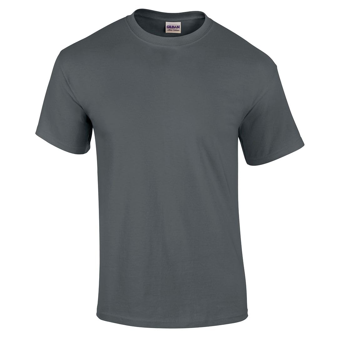 Gildan Ultra Cotton Adult T-Shirt, Dark Heather, XL