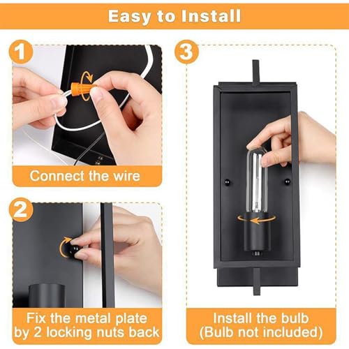Lámpara de pared E27 industrial para iluminar rincones oscuros en cocinas 5
