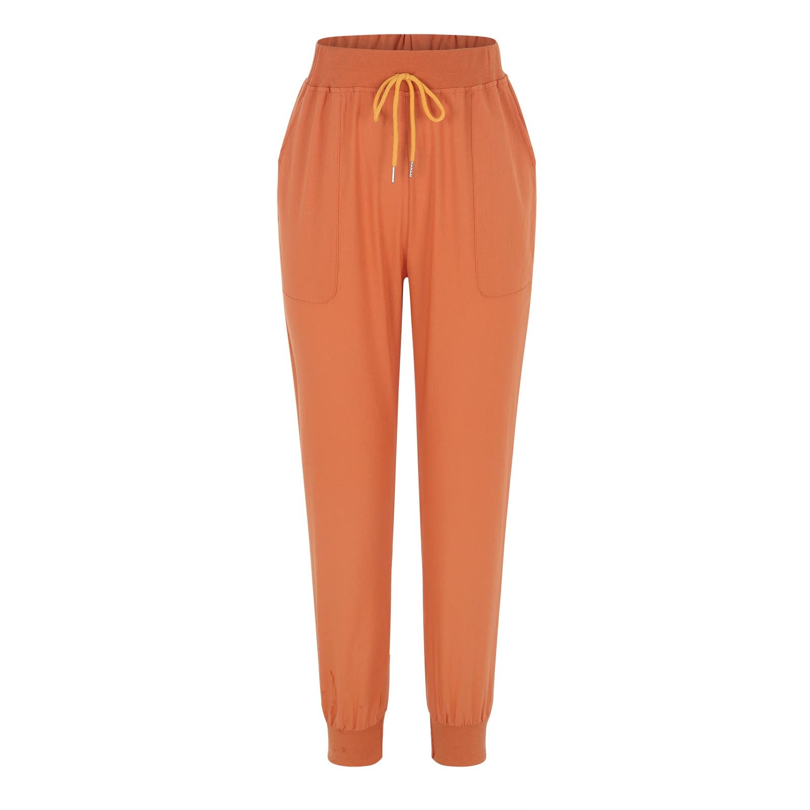 GenericWomens Vuori Joggers Pans para Mujer Athletic Sweatpants Drawstring  Lounge Cinch Bottom Trousers with Pockets