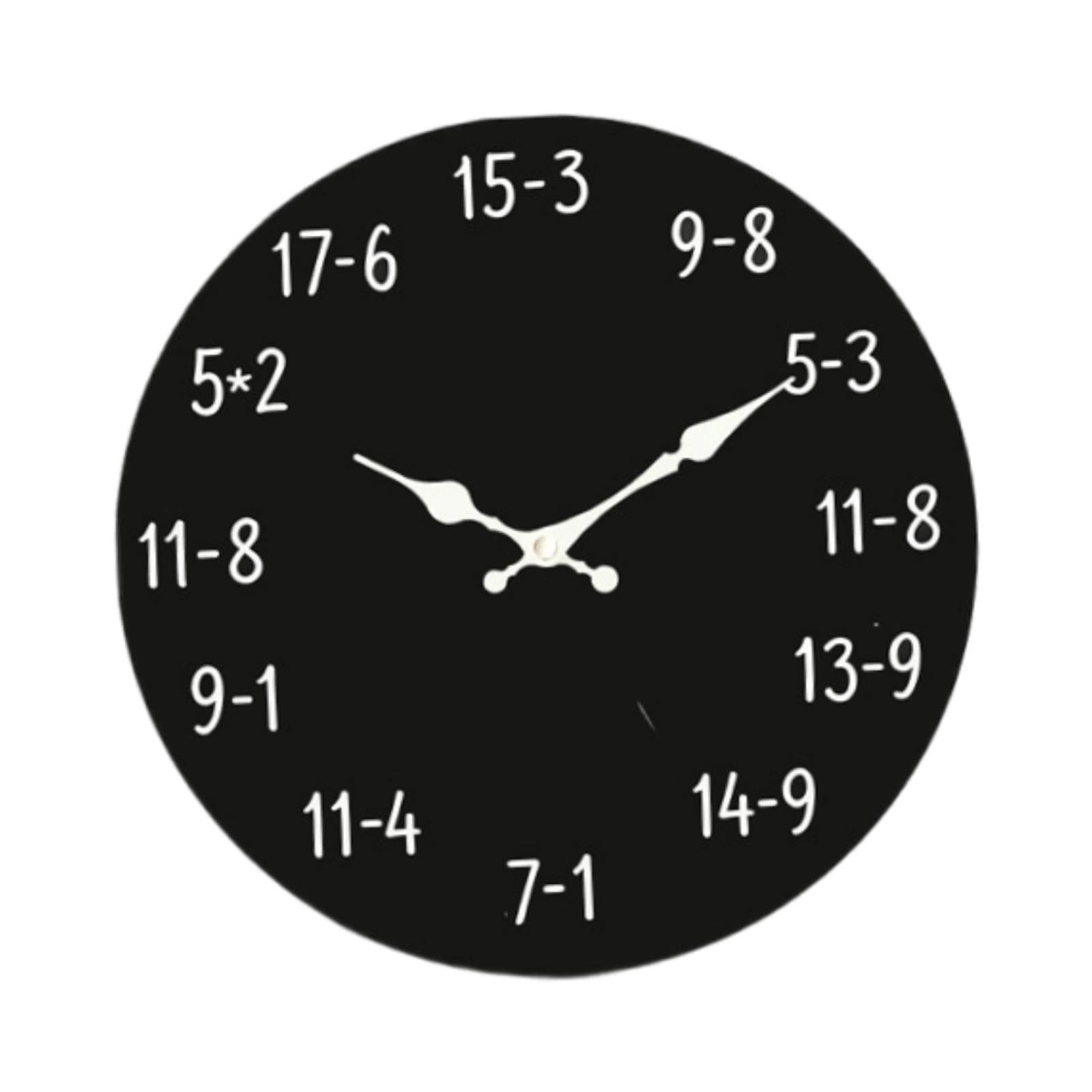 Horloge murale à équations mathématiques idéale pour décorer une cuisine ou une chambre d'étudiant