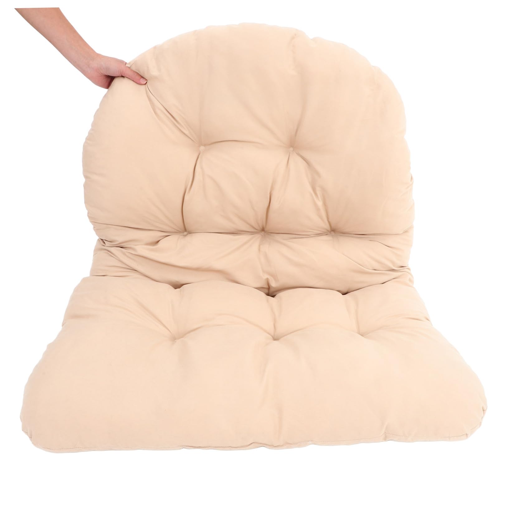 Cuscino per sedia sospesa da esterno, in poliestere resistente alle intemperie, sfoderabile per un maggiore comfort, ideale per giardino e patio, perfetto per relax e tempo libero