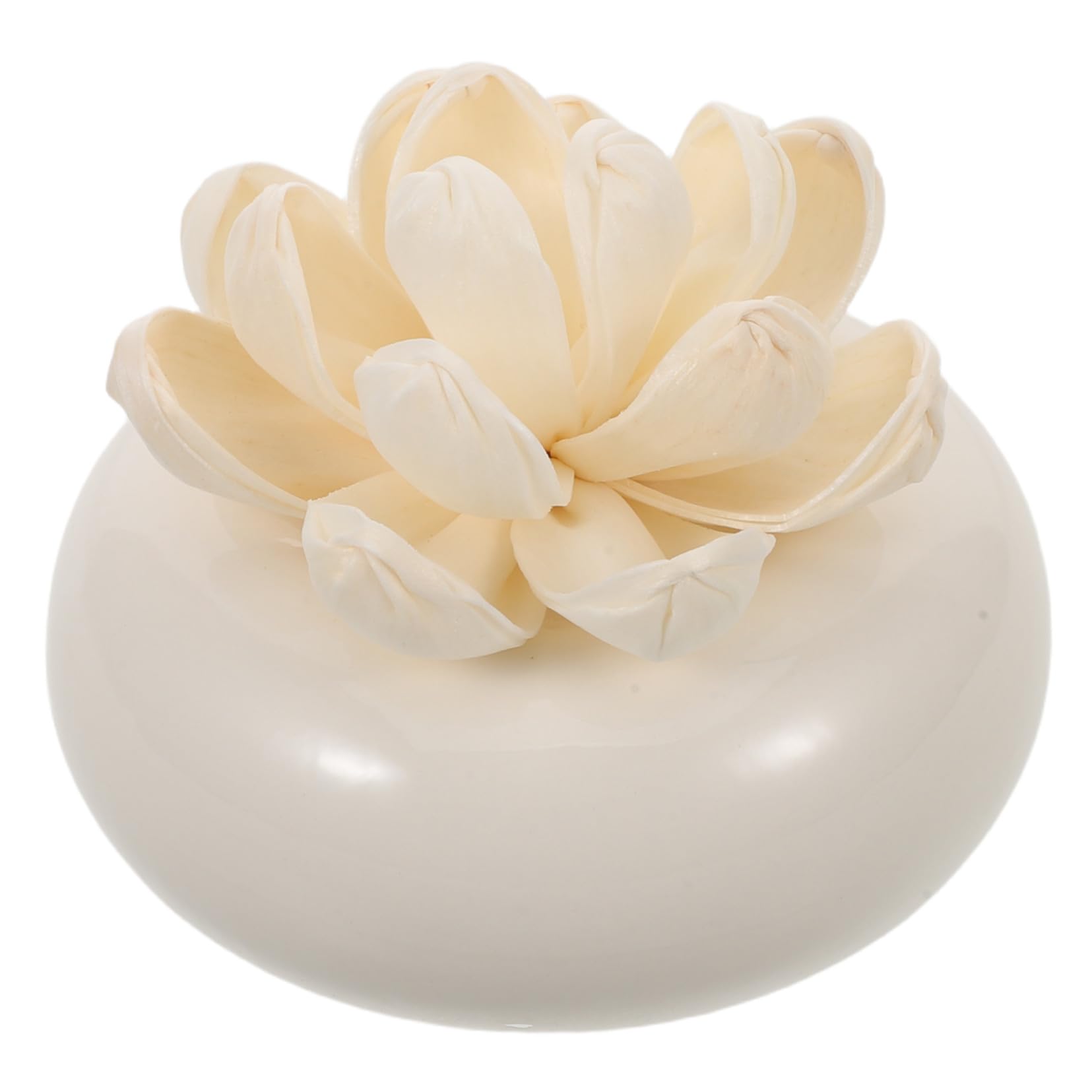 Diffusore Passivo in Ceramica Bianca per Oli Essenziali | Assorbimento Olio, Formato Portatile, per Piano D'appoggio e Stanza Piccola