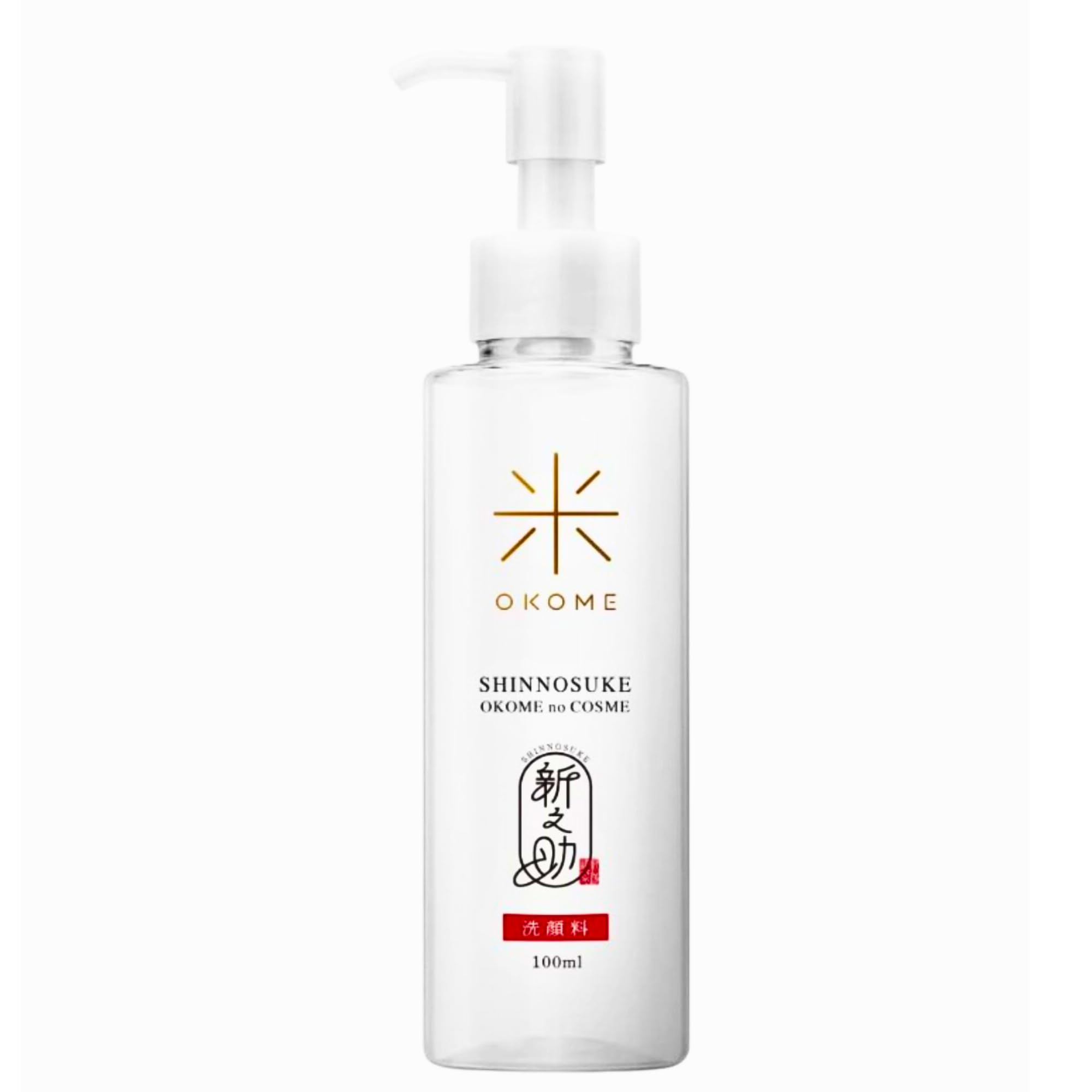 Shinnosuke Revitalizing & Hydrating Japanese Rice Facial Cleanser, 3.4 floz/100ml