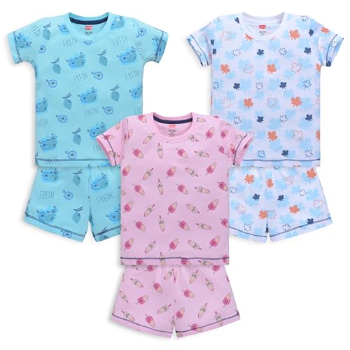 Image of LuvLap Baby Boys Regular Fit 100% Cotton Half Sleeves Boys T-Shirts and & Shorts Set Pack of 3