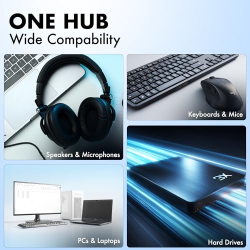 Image of Type C to 4 in 1 Type C Hub,4XType C 5Gbps,Wozoyo Data Transfer Upto 5Gbps,Plug & Play,Multiport Type C Hub with 30cm Cable,Compatible with MacBook,Laptop,Tablet, Smartphones & Type C Enabled Devices