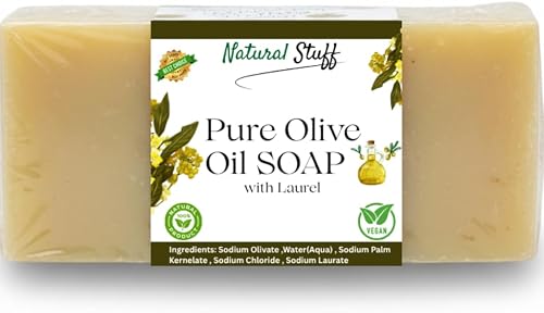 Natural Stuff Olive & Laurel Soap Bar, Moisturising Skin, 150gr (3 Pack)