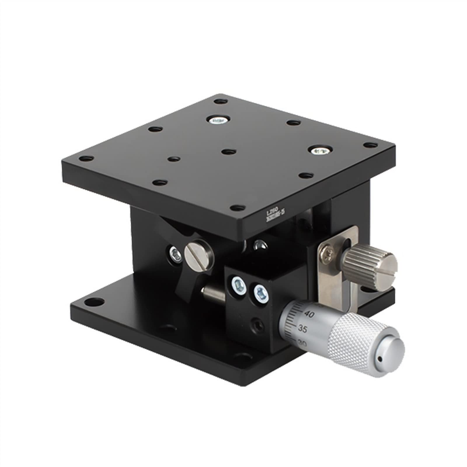 Guide lineari Spostamento Ottico Mobile dell'asse Z Piattaforma di Regolazione fine Sollevatori Regolabili in Altezza Tavolo Scorrevole 60x60mm Stazione di rifilatura