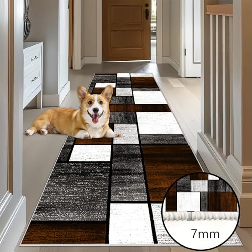 Alfombra de pasillo suave de 80 x 100 cm para proteger tu suelo 4