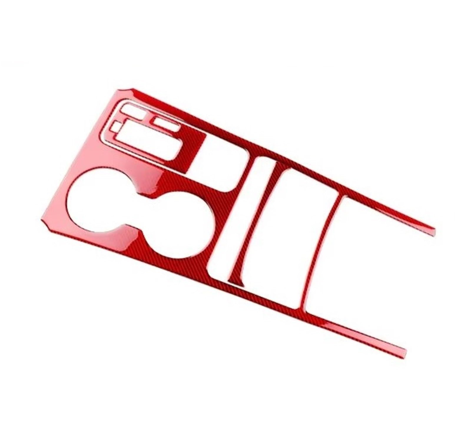Mbxpxe For Rhd Red Carbon Trim Sticker Accessories Real Soft Carbon Fiber Sticker Car Central Gear Shift Panel Trim For Kia For Stinger 2019 2020 2021 2022 2023 Car Interior Decoration(For Rhd Red Carbon)