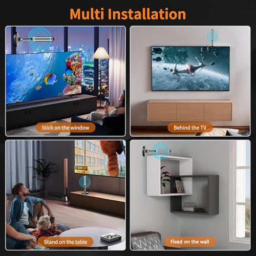 Image of Digital Antenna for Smart TV Indoor, TV Antenna for Local Channels (Blue b)