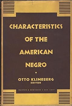 Hardcover Characteristics of the American Negro Book