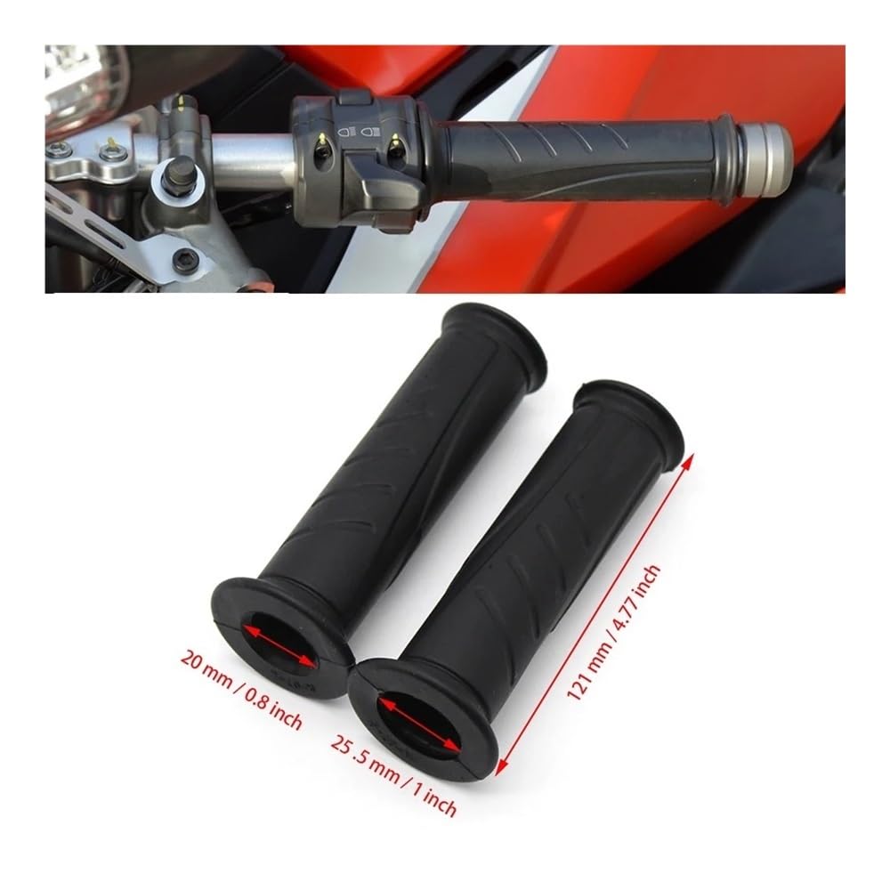 Empuñadura Manillar Motocicleta Accesorios para Motocicleta De 7/8 "y 22mm, Empuñaduras Goma, Cubierta Agarre para Monster 659, 696, 796, 821, 900, 1000, 1100, 1200/S/R
